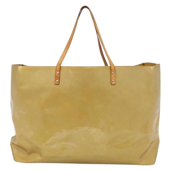 LOUIS VUITTON Monogram Vernis Reade GM Tote Bag Beige M91140 - Picture 2 of 12